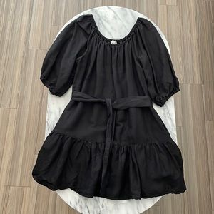Tommy Bahama St. Lucia Linen-Blend Off-the-Shoulder Tiered Dress